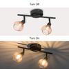 Spot Light 10W Iron Hollow out with 2Pcs G9 Lamp Holder Ceiling Decoration Dining Room Bedroom Ceiling Light
