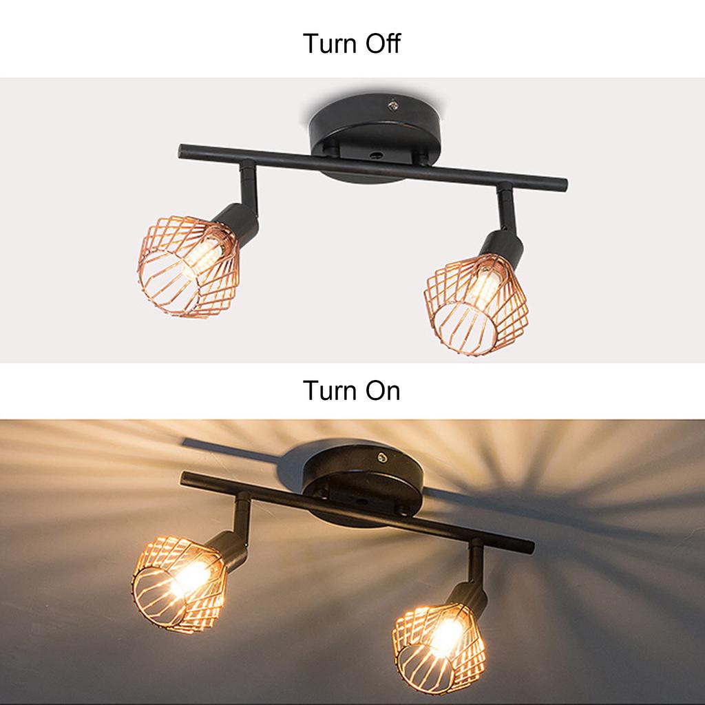 Spot Light 10W Iron Hollow out with 2Pcs G9 Lamp Holder Ceiling Decoration Dining Room Bedroom Ceiling Light