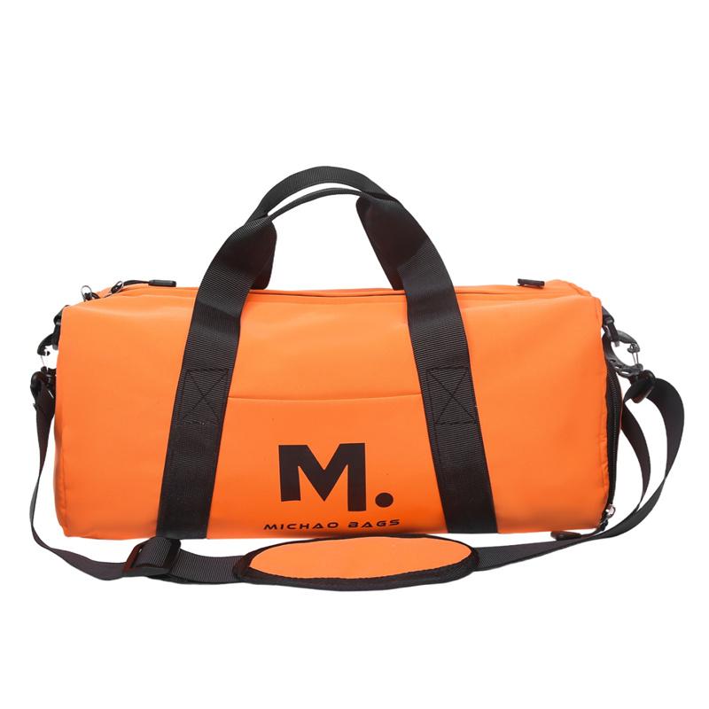 

Sports Gym Bag Luggage Bag Dry and Wet Separate Short Distance Handbag Travel Bag Letter помаранчевий