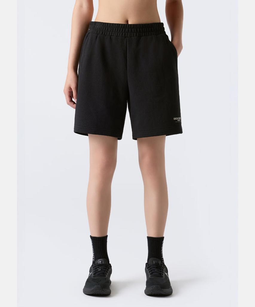 DESCENTE Sports Terry Shorts (Men'S 9-Inch / Women'S 7-Inch) Black Sr323Ukh75 (A Type)