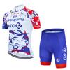 2026 Groupama FDJ TDF Cycling Jersey Sets Paris Short Sleeve Quick Dry Maillot Ciclismo Racing Bicycle Clothing