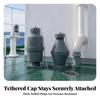 Marine Drainage Drain with Tethered Cap | Resistant Construction, Secure Threaded Connection, Boat