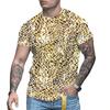 Summer Men Printed T-Shirt Round Collar Fashion Short Sleeve Shirt Tee Top