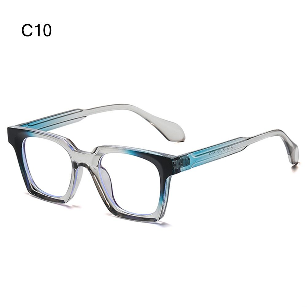 

Unique Striped Temples Double Color Sunglasses Classic Trendy Square Sun Glasses Designer Style Shades For Women