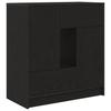 Sideboard with Drawers and Doors Black Oak Effect