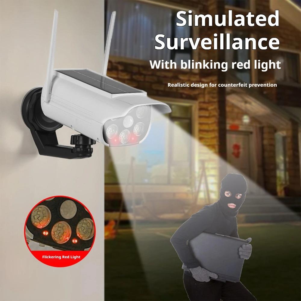 Solar magnetic monitoring light LED anti-theft wireless simulation human body induction camera wall lamp lighting street lamp