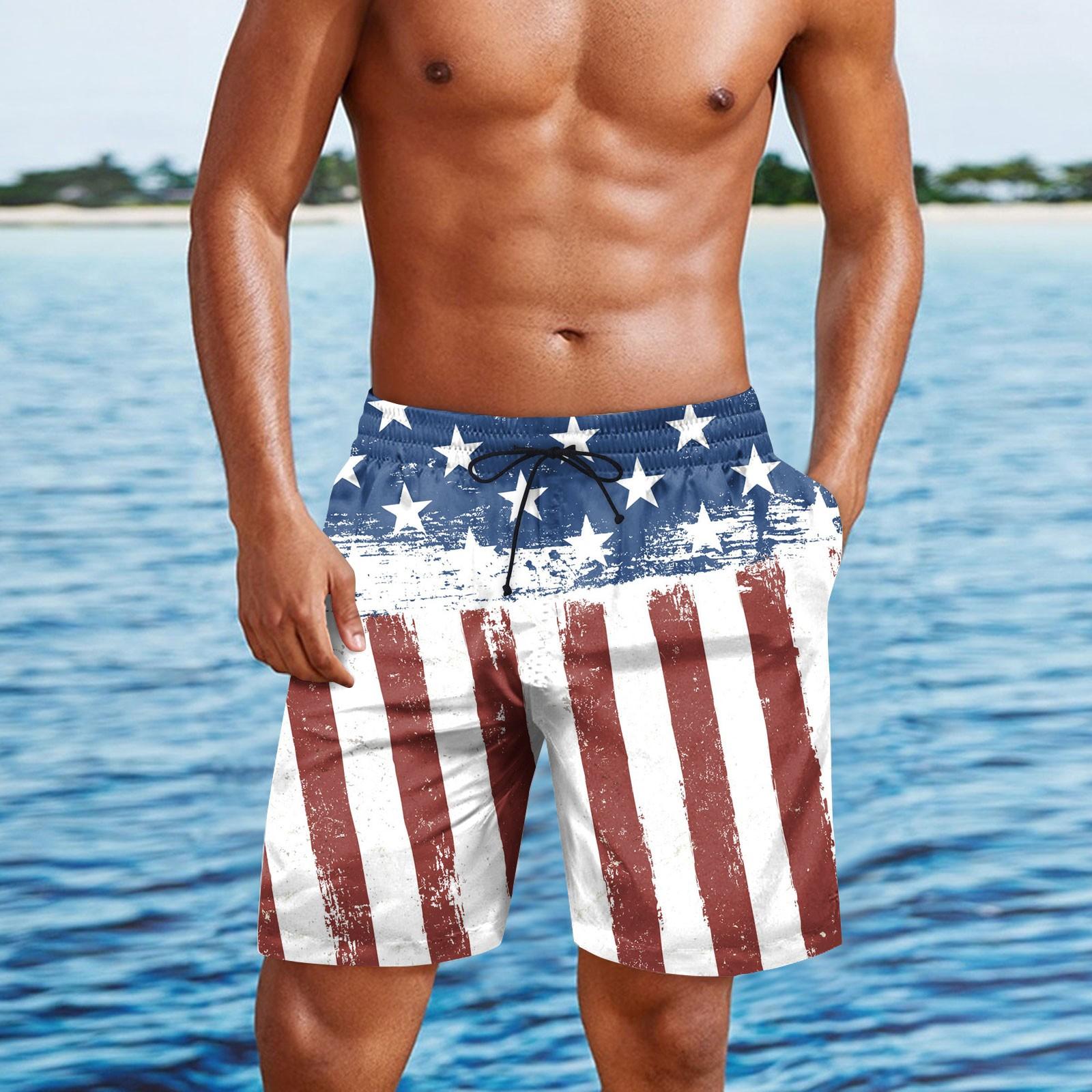 

Мужские повседневные модные шорты с принтом в честь Дня независимости, мужские свободные дышащие шорты с принтом XL