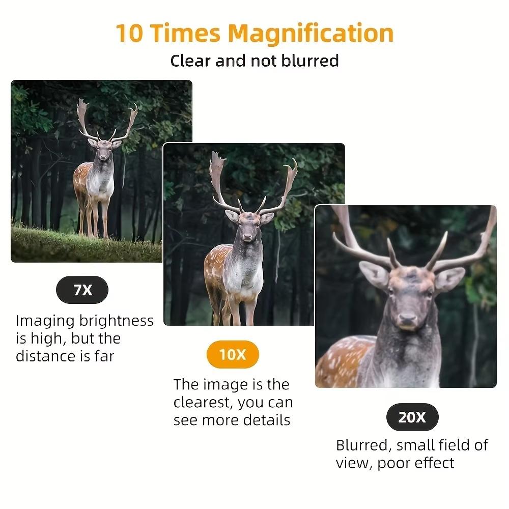 5000x25 HD Zoom BAK4 Telescope Portable Powerful Folding Low Light Binoculars Long Range for Hunting Camping Hiking Outdoor