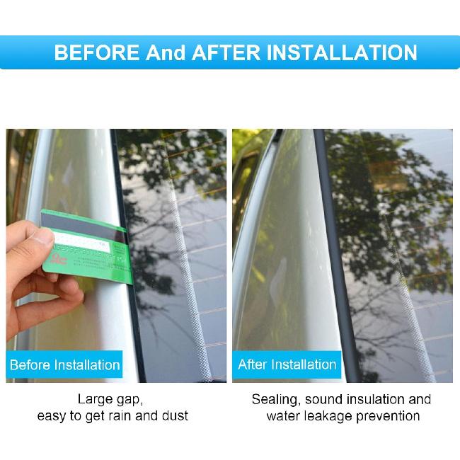 DOTAATDW Car Weather Stripping, 30Mm Windshield Rubber Seal For Car Front Rear Windshield Trim, Rubber Adhesive T Shape Sunroof Seal Cover Leak Sound