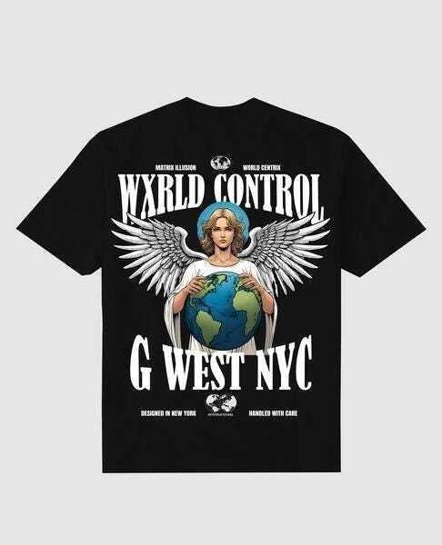 G West Oversize World Tee T-Shirt Gwppt9043 - 2 Colors XL
