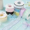 4cm Width Satin Ribbons Stripe Pattern DIY Ribbons New Fabric Ribbons  Gift Wrapping