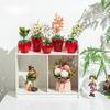 Cute and Creative Glass Strawberry Shaped Propagation Vases for Plants Decor for Home Office Unique Indoor Hydroponic Planters