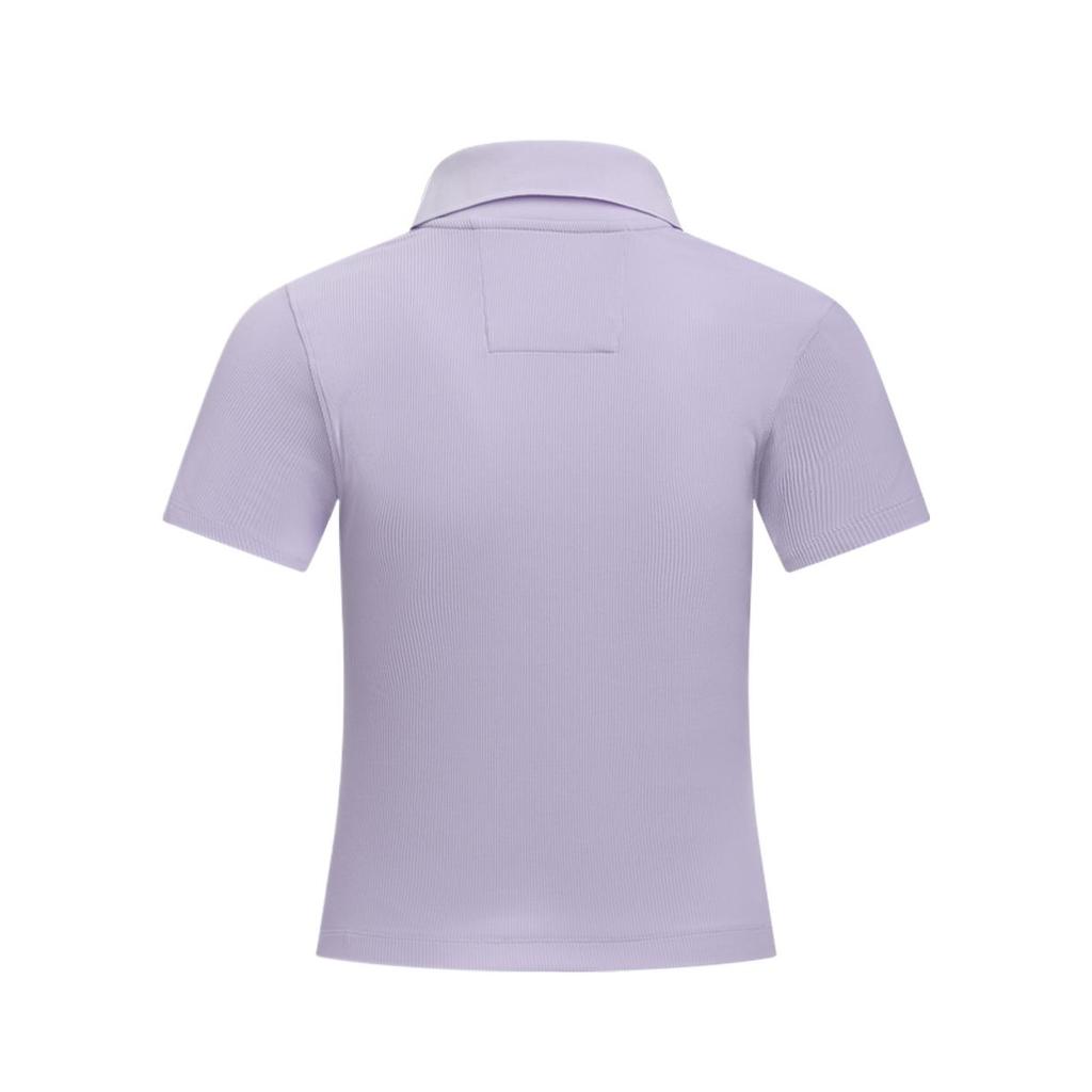 Under Armour Premier Comfortable Fashionable Sun Protection Golf Simple Versatile Short Sleeve Polo Shirt Women tops Light-Purple 1388706-535