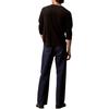 Calvin Klein Solid Color Crew Neck Pullover Sweater Unisex sweater Black 40EM332-UB1