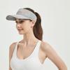 Sporty Mesh Sun Visor Hat with Letter Print, Lightweight Breathable Topless Cap for Running, Golf, Tennis & Outdoor Activities