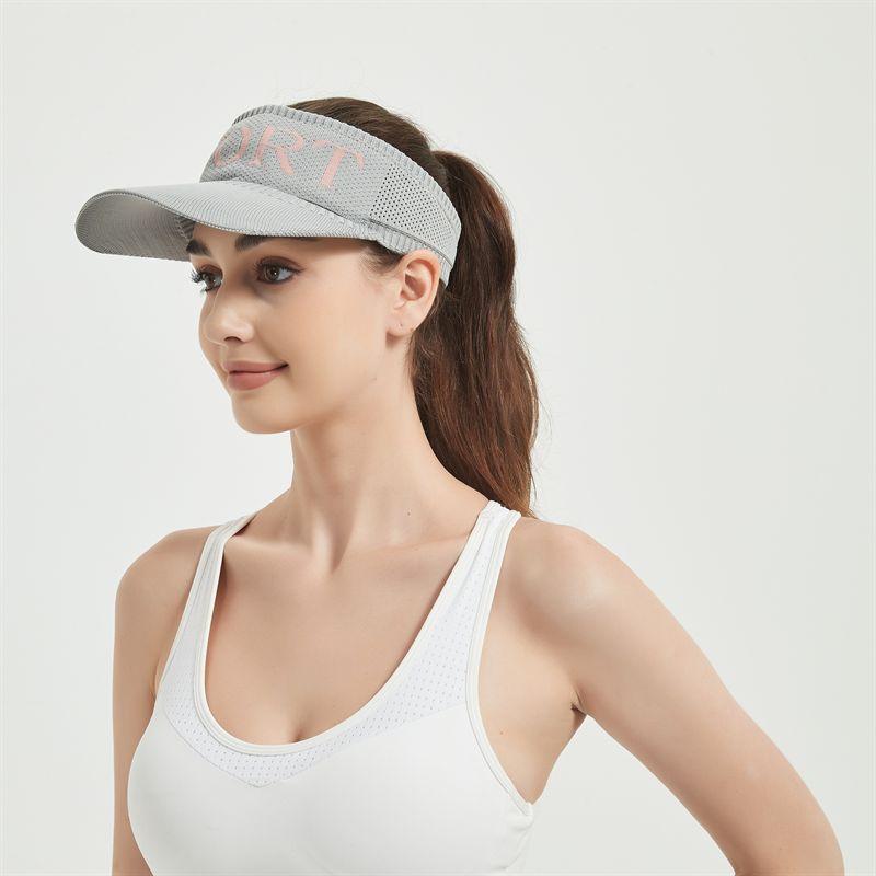 Sun Hat Summer Outdoor Sports Sun Protection Sun Hat Men S And Women S Empty Top Casual Baseball Cap Large Brim серый