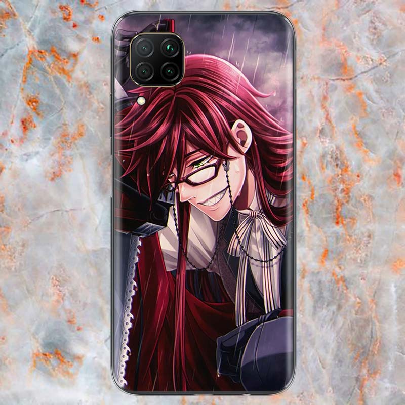 Butler Anime Cartoon For Huawei Mate 40 30 20 20X 10 RS P Smart 2021 2020 Z S Pro Plus Lite 2019 Phone Case Shell