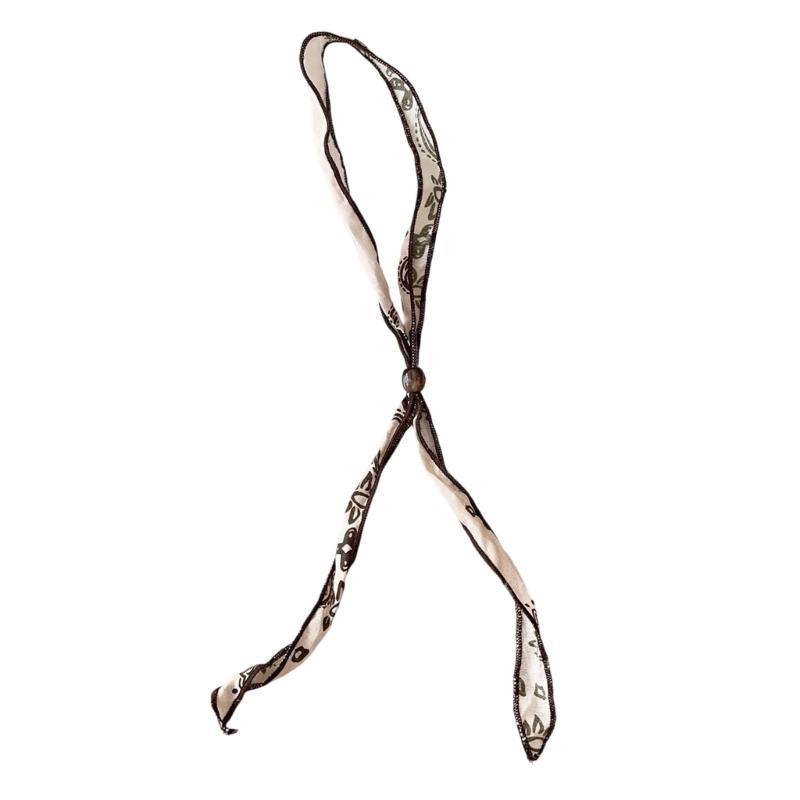 Универсальное Тканевое Тканевое Ожерелье Регулируемый Шарф-Обмотка Легкое Удобное в Использовании Украшение Формальное Повседневное Аксессуар для Одежды