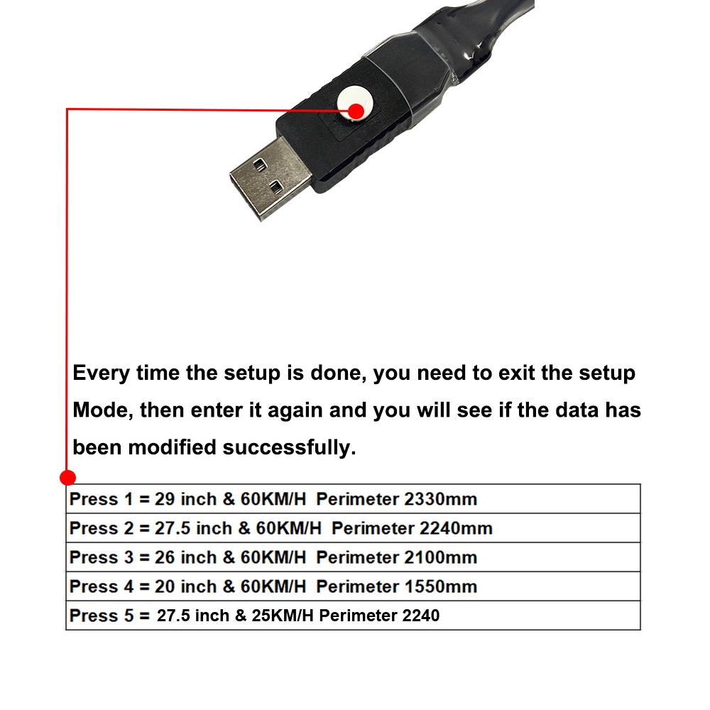 BAFANG BESST Programming Line Speed Limit Release Wheel Diameter Setting M600 M510 M500 M400 CAN Protocol Programming Cable