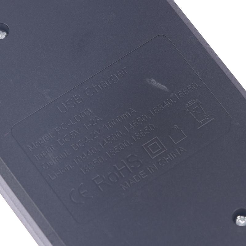 18650/14500 Fast Charger With Type Cable 4.2V Lithium Battery 4 Slot Strong Light Flashlight Intelligent Charger