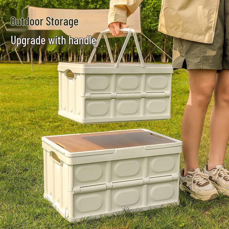 Foldable Car & Outdoor Storage Organizer with Lid