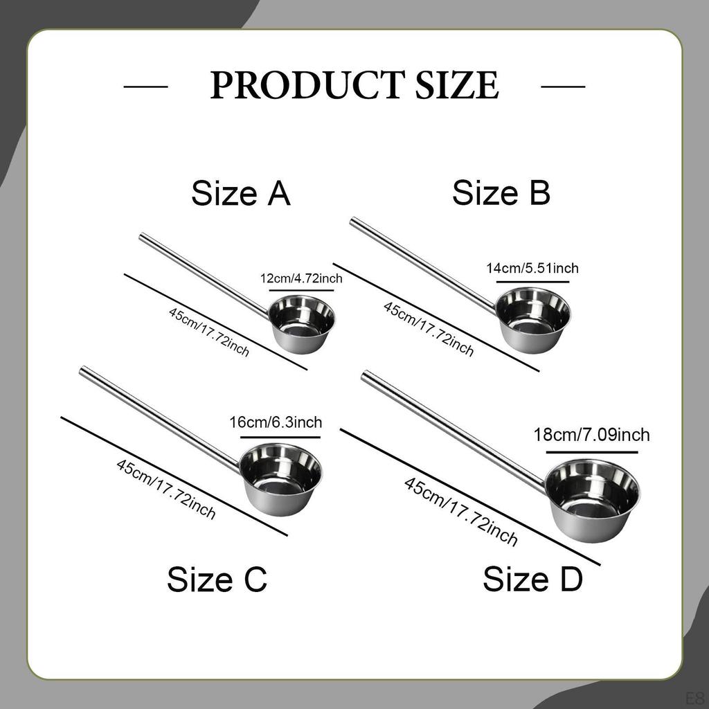 Vannøse Langt Skaft Øse for Kjøkken- og Hagebruk