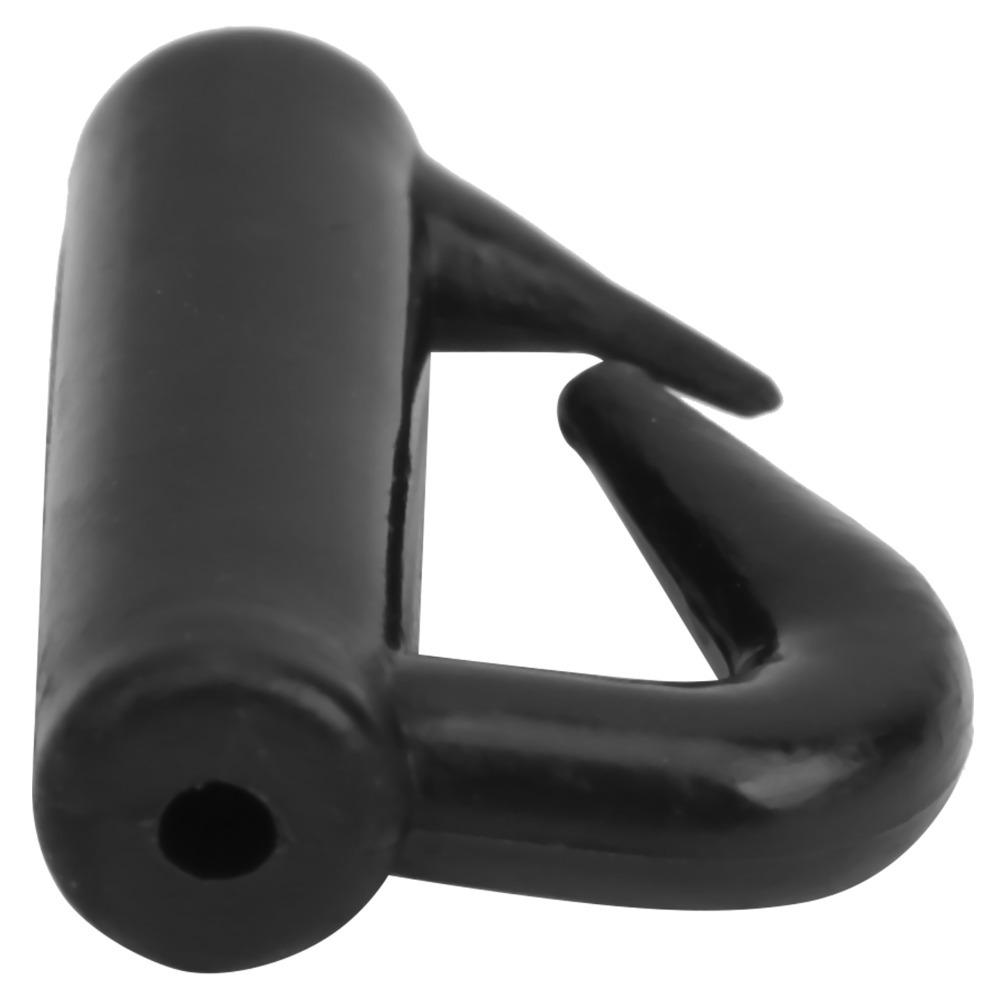 200PCS Portable Plastic Clevis Snaps 13mm Lightweight Rotating Snaps Black Fast Change Snaps Fishing Tackle