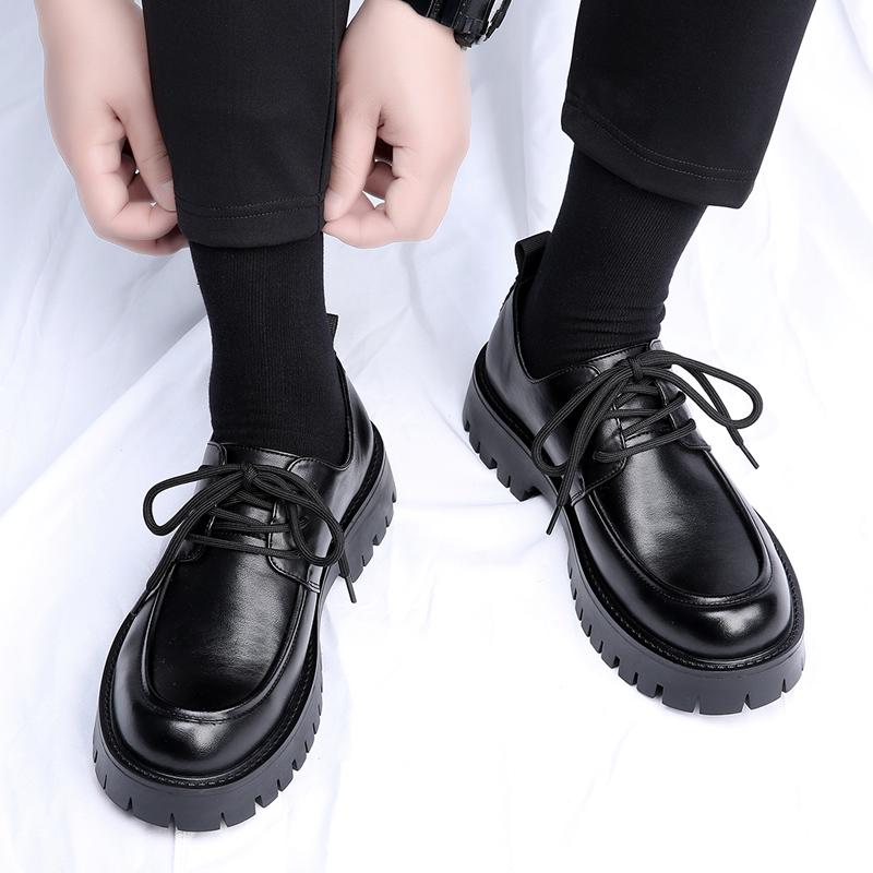 Новые трендовые мужские кожаные туфли — фото 6