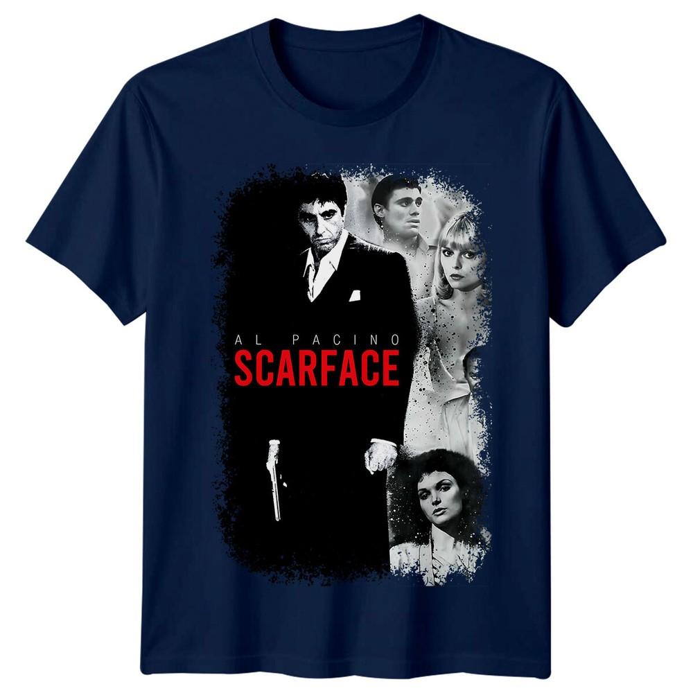 Scarface 1983 Movie Poster Inspired Tshirt Retro Crime Thriller Film Tee