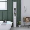 Mobile da Bagno Stretto Alto 178 cm - Bianco