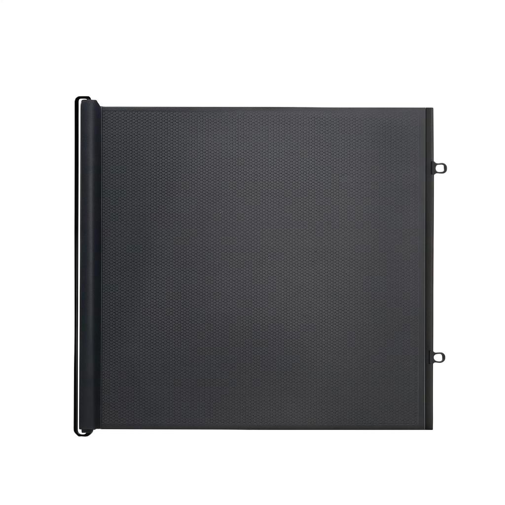 Retractable Pet Gate Anti-Escape Reinforced Mesh No-Drill Safety Barrier for Puppies Kittens Stairs Hallway Balcony