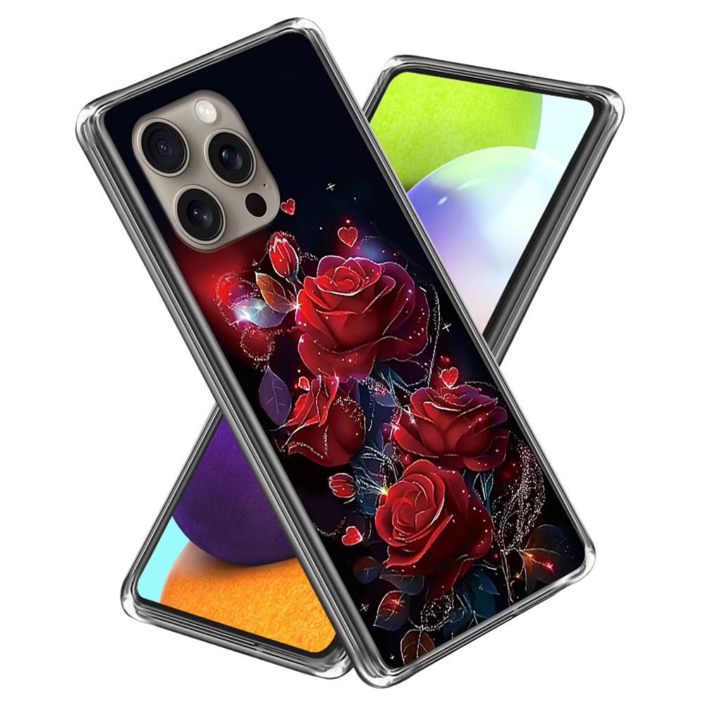 For iPhone 16 Pro Max Case IMD Pattern Printing TPU Shockproof Phone Cover