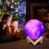 Drop Shipping 16 Colors Galaxy Moon Lamp Usb Rechargeable 15Cm Remote Control 3D Printing Led Night Light Moon