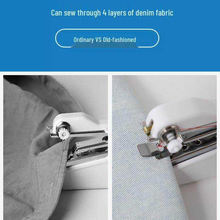 Przenośna ręczna elektryczna maszyna do szycia: Wielofunkcyjne Mini Owerlokowe Narzędzie Krawieckie do Domowych Projektów DIY