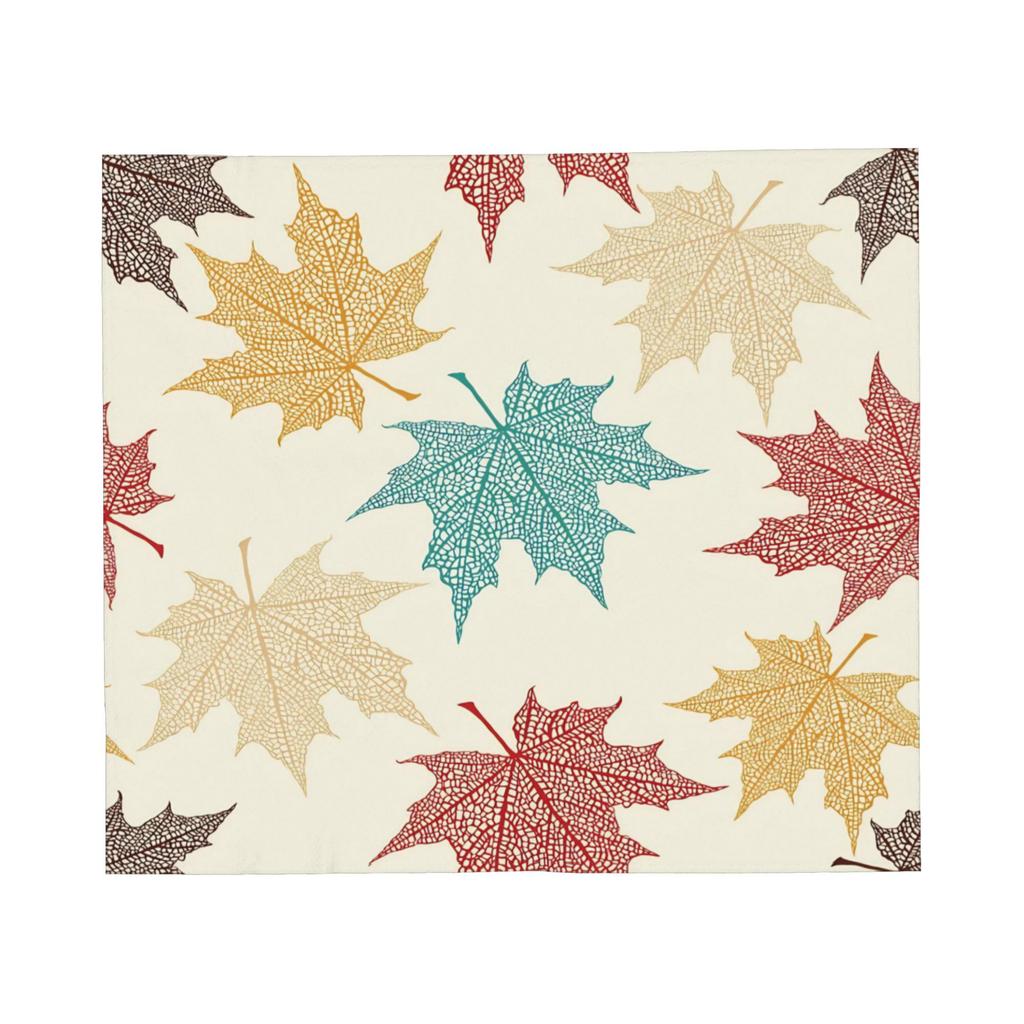 Maple Fallen Leaves Flannel Blankets Colorful Funny Throw Blanket for Sofa Bedding Lounge 200x150cm Bedspread