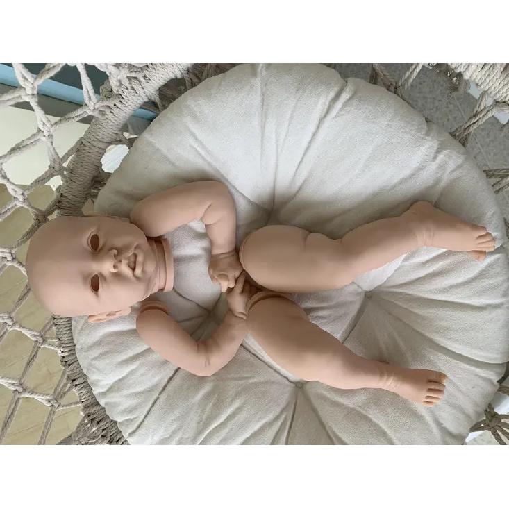 NPK Reborn Baby 22 Inches Lifelike Newborn Cute Liam Vinyl Unpainted Unfinished Parts DIY Blank Doll Kit