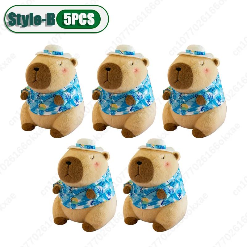 1-10PCS Cute Kapybara Plush Toy Summer Beach Kapybara Plush Ornament Christmas Gift Plush Toy Holiday Birthday Party Gift