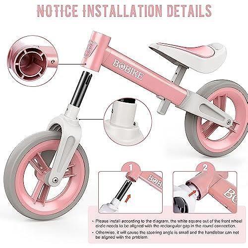 Draisienne - mhcylion - rose - 2 roues - intérieur - 3 à 5 ans