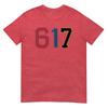 Boston 617 Area Code Shirt: Red Sox, Patriots, Bruins Font Tee, Unisex T Shirt