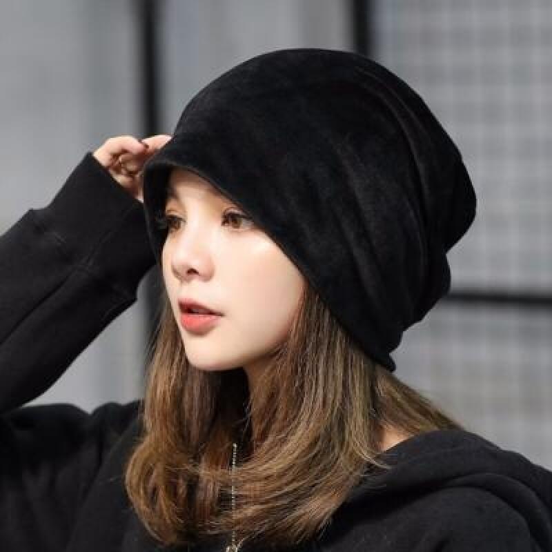 

Женская шапка-бини с козырьком, простой берет, стирающая лицо brown