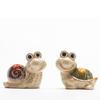 Jingdezhen Ceramic Turtle Snail Ornament, Creative Home Living Room TV Cabinet Fish Tank Decoration Landscaping Decoration