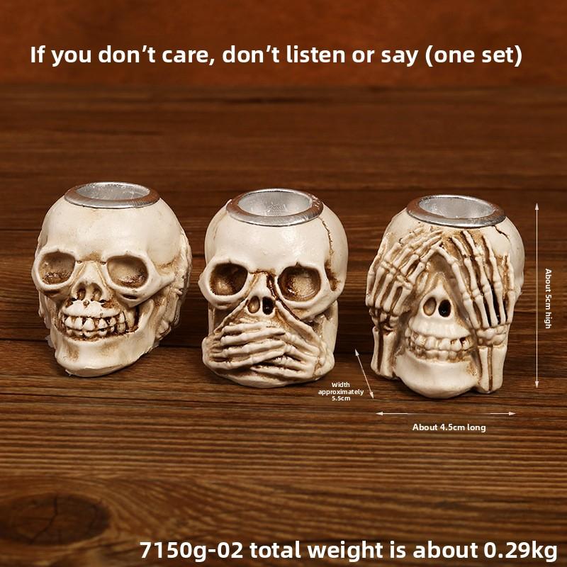 Halloween Skeleton Hand Candlestick Resin Ornaments CreativeDesktop Decoration Festival Party Atmosphere Decoration Prop