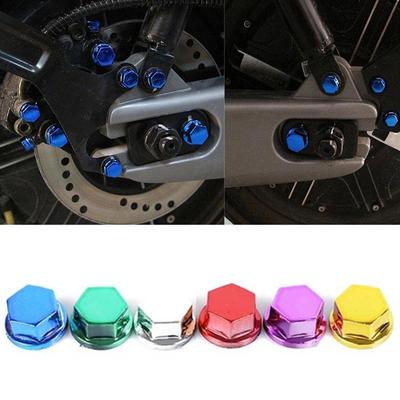 1.4/1.2/1/0.8cm Motorcycle Modification Screw Cap Decoration Universal For Most Beneli Motorcycle Colored Nut Cover Accesso H6d8