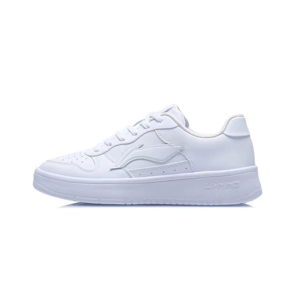 Li Ning Floating Boat Slip Resistant Abrasion Resistant Low top Skateboard Shoes Women's White Pink Green Yellow AGCS420-6(Team747-)