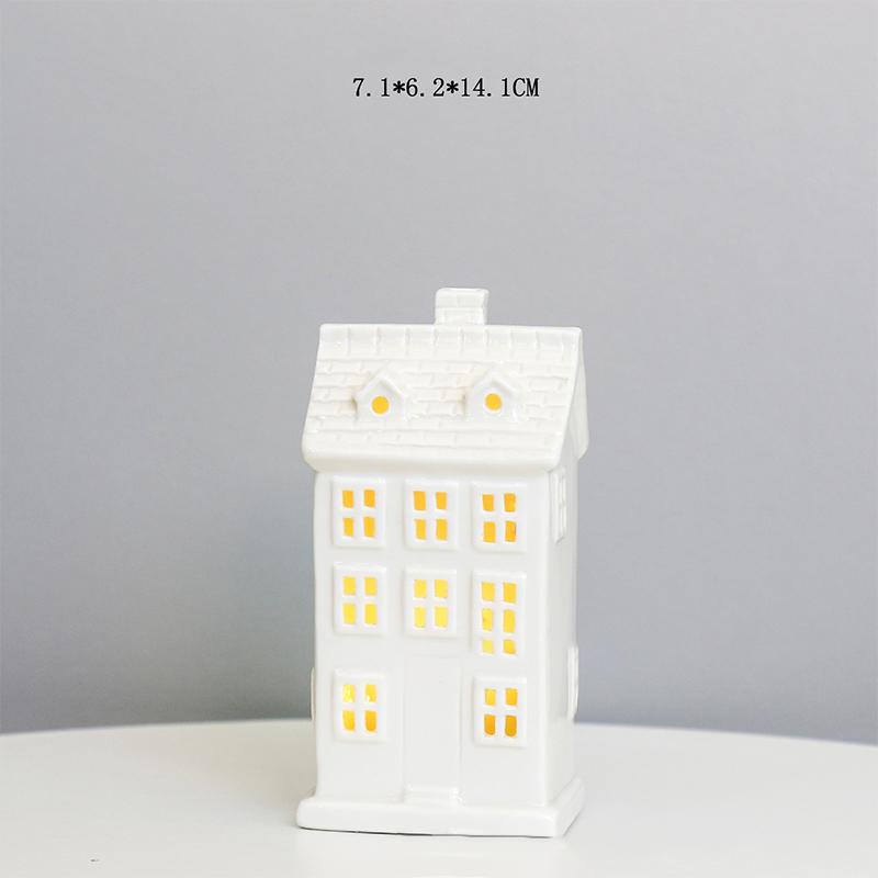 Keramikos namas žvakidė Keraminė arbatinės žvakidė Žvakių degiklis namų miegamojo dekoravimui Įkurtuvių dovana