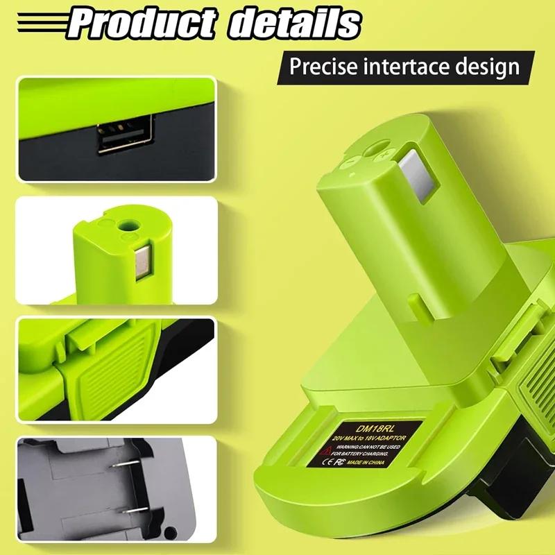 new MT20RNL battery adapter, converter for Makita 18V lithium-ion battery converted for Ryobi 18V Li-ION battery
