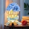 Rose Rubiks Cube Atmosphere Table Lamp Nightlight for Girls' Best Friend Birthday Qixi Valentine's Day Gift Senior Decoration