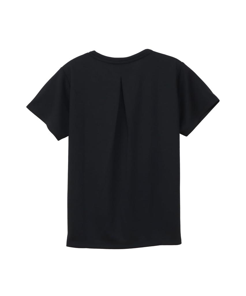 Champion Sports Short Sleeve Round UV Graphic Rubber Print Women's T-Shirt, CW-BS305, Black, Neck, Quick-Drying, Protection, Water-Repellent, Logo,