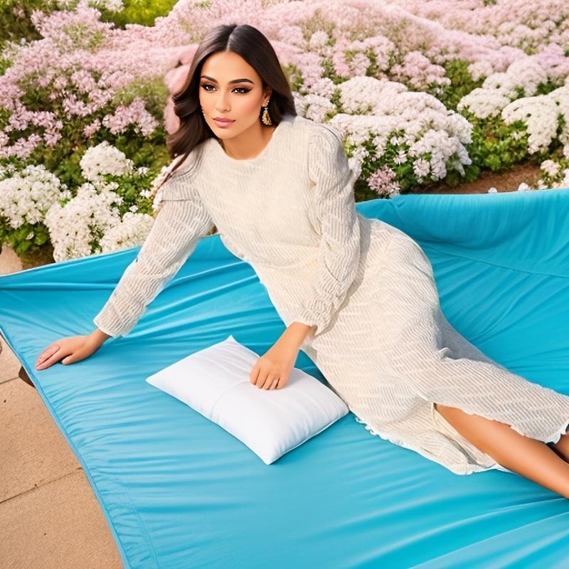 1pc Portable Pocket Style Outdoor Mat, Made of Nylon Material, with Multiple Pattern Styles To Choose From,suitable for Picnicking, Beach Use