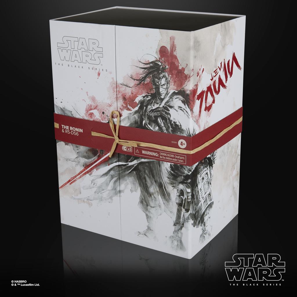 Star Wars The Black Series The Ronin Visions Premium Kolekcjonerska Figurka Akcji i R5-D56, 6-calowy Zestaw 2 sztuk